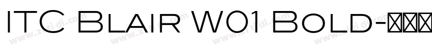 ITC Blair W01 Bold字体转换